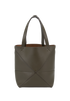 Mini Puzzle Fold Tote, &pound;650, Handbags, Taupe, Leather, Back view